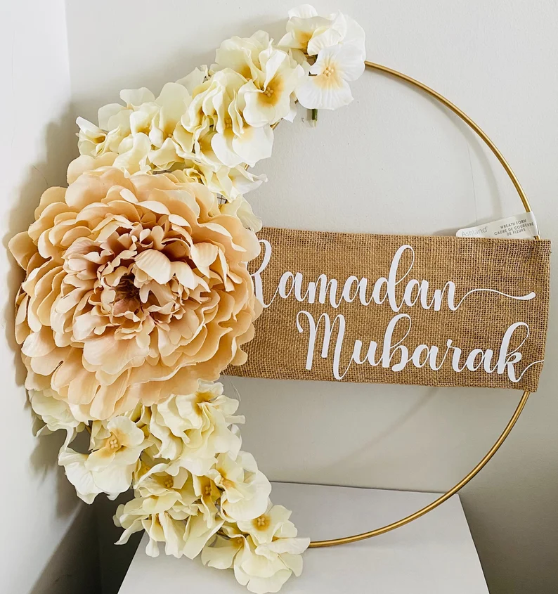 Ramadan decorations Wreath of flower 1