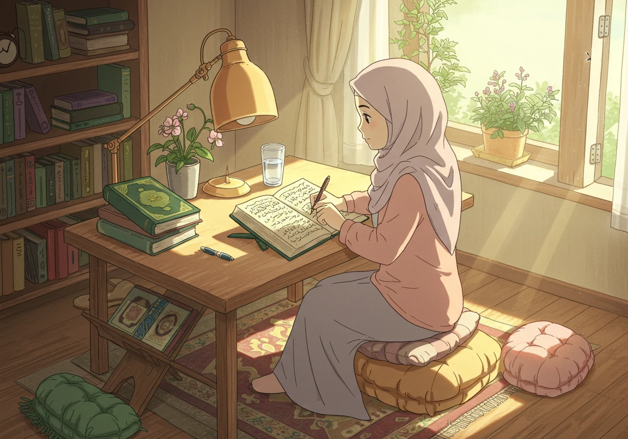 I’ve found that success in online Quran learning comes from preparation, consistency, and the right environment. Setting up a dedicated space, minimizing distractions, and preparing mentally before each session made a big difference for us